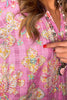 Blushing Daydreams Maxi Dress - 100% Cotton -  Pink