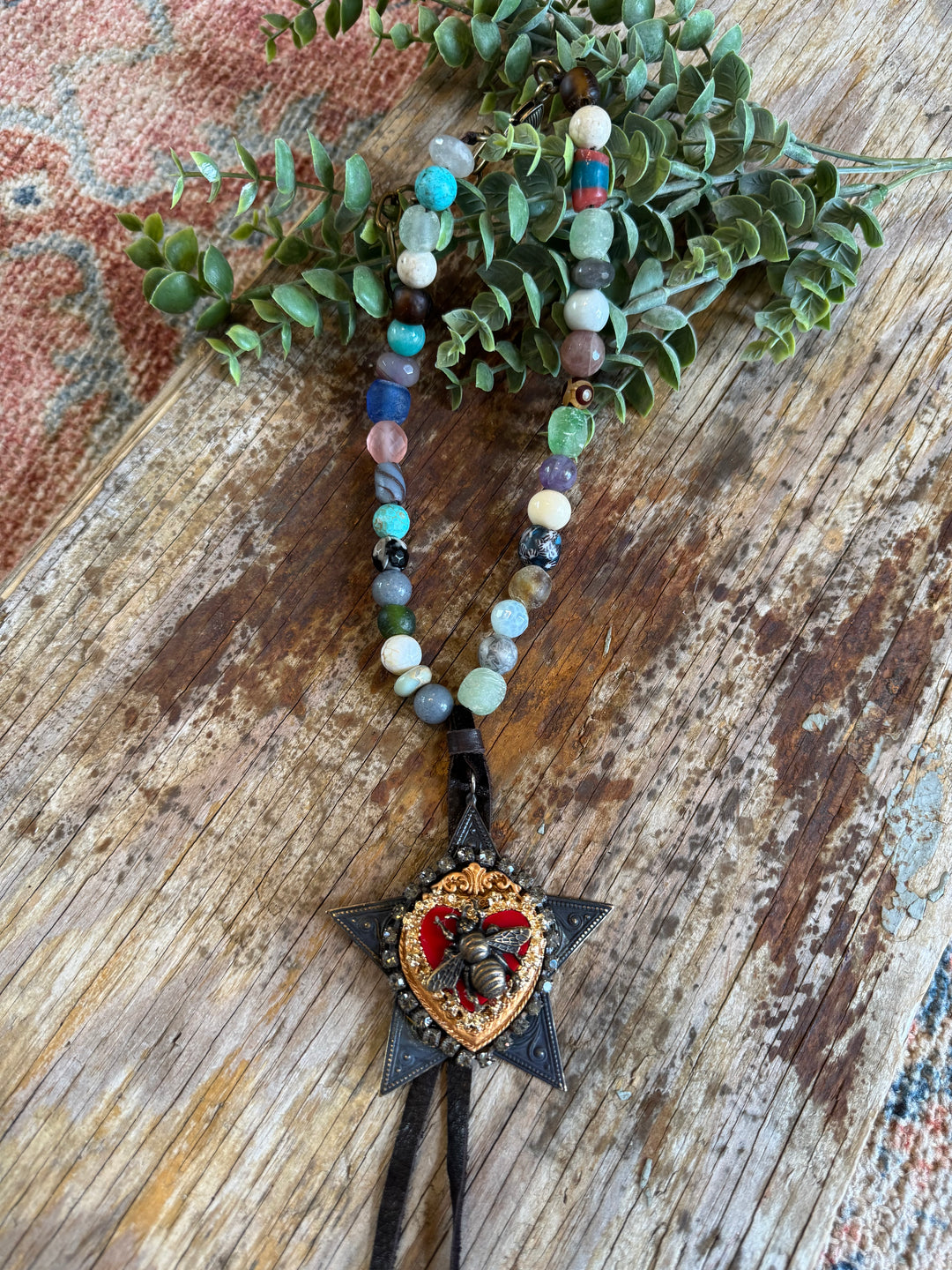 HANDMADE Star Bee Heart Necklace Jaded Gypsy