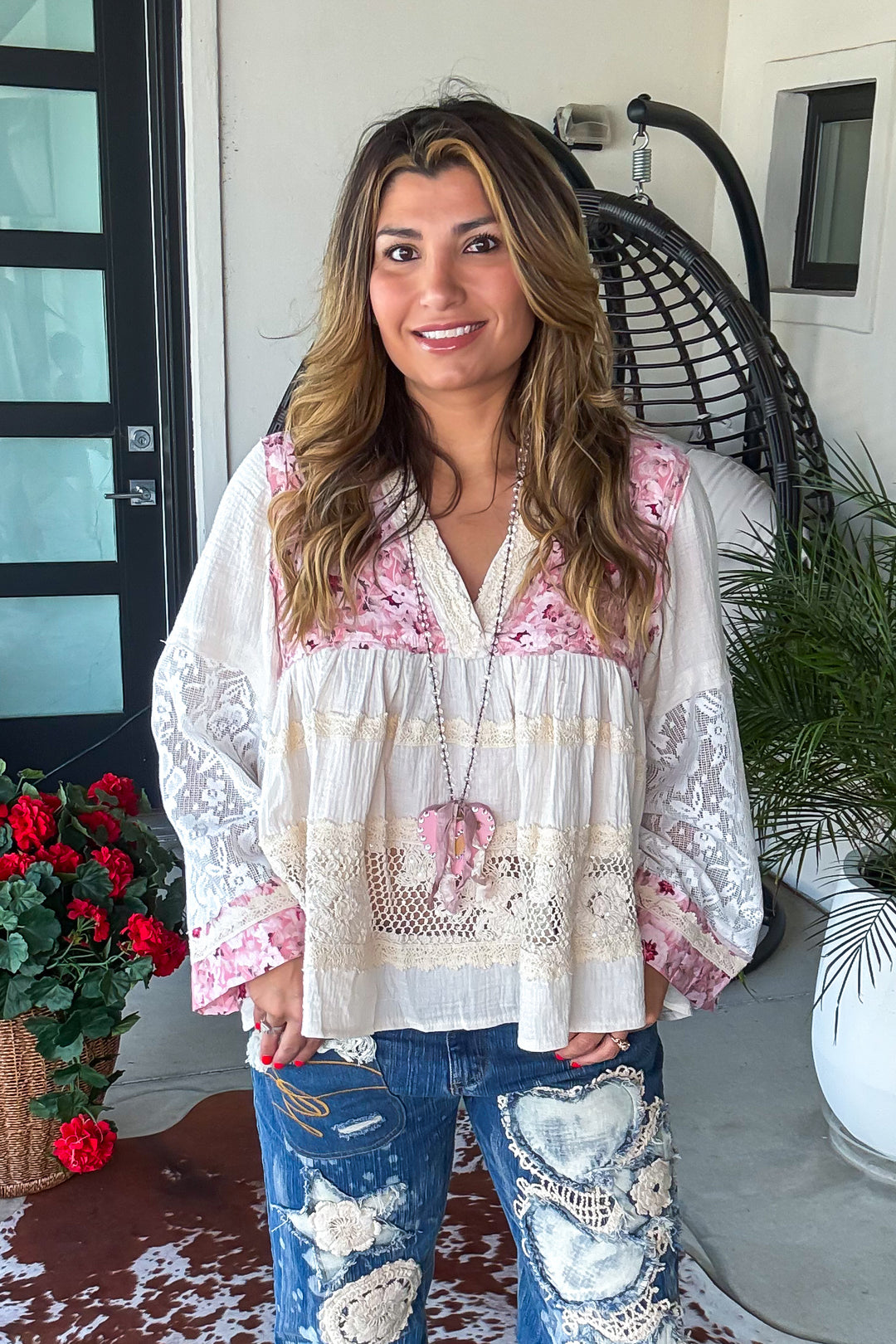 PRE ORDER: Rosewater Bloom Top - 100%Cotton