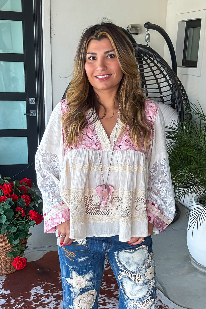 PRE ORDER: Rosewater Bloom Top - 100%Cotton