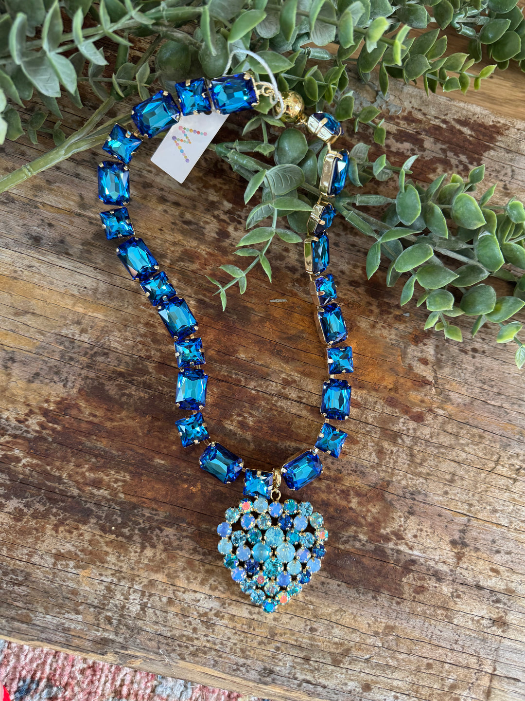 WAFA Heart Necklace - Blue
