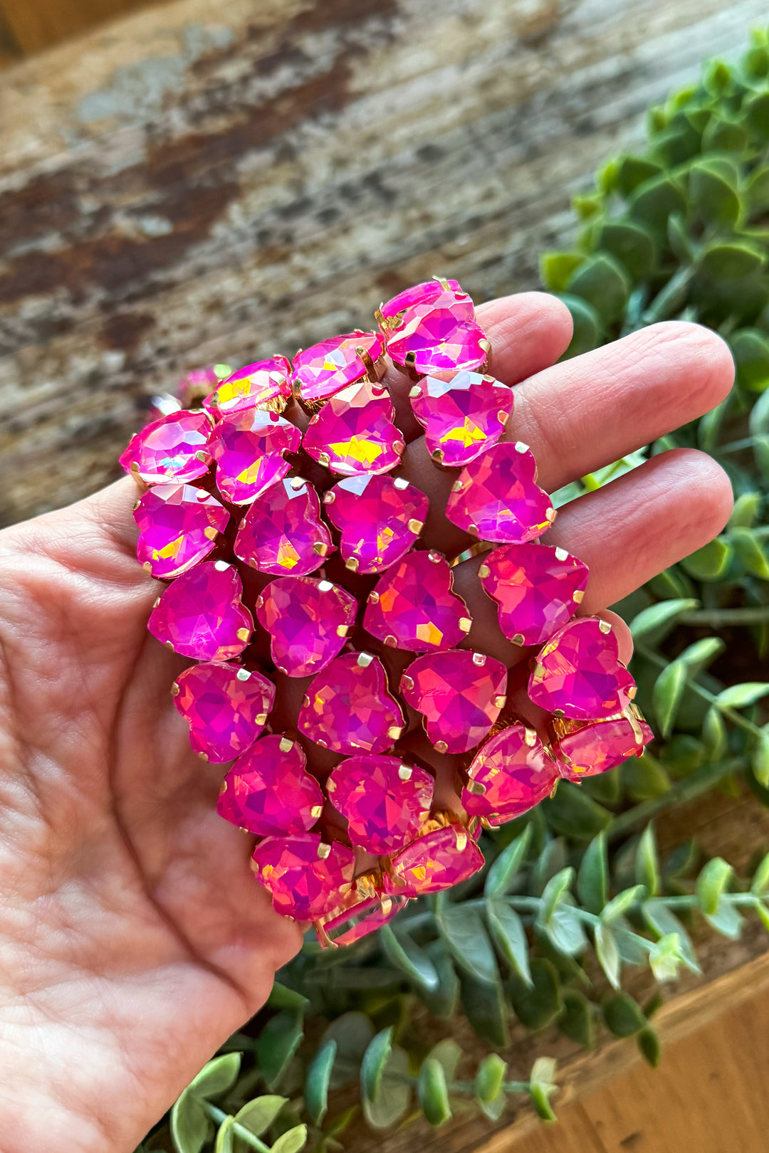 Pink Heart Stretch Bracelet (EACH SOLD SEPARATELY)