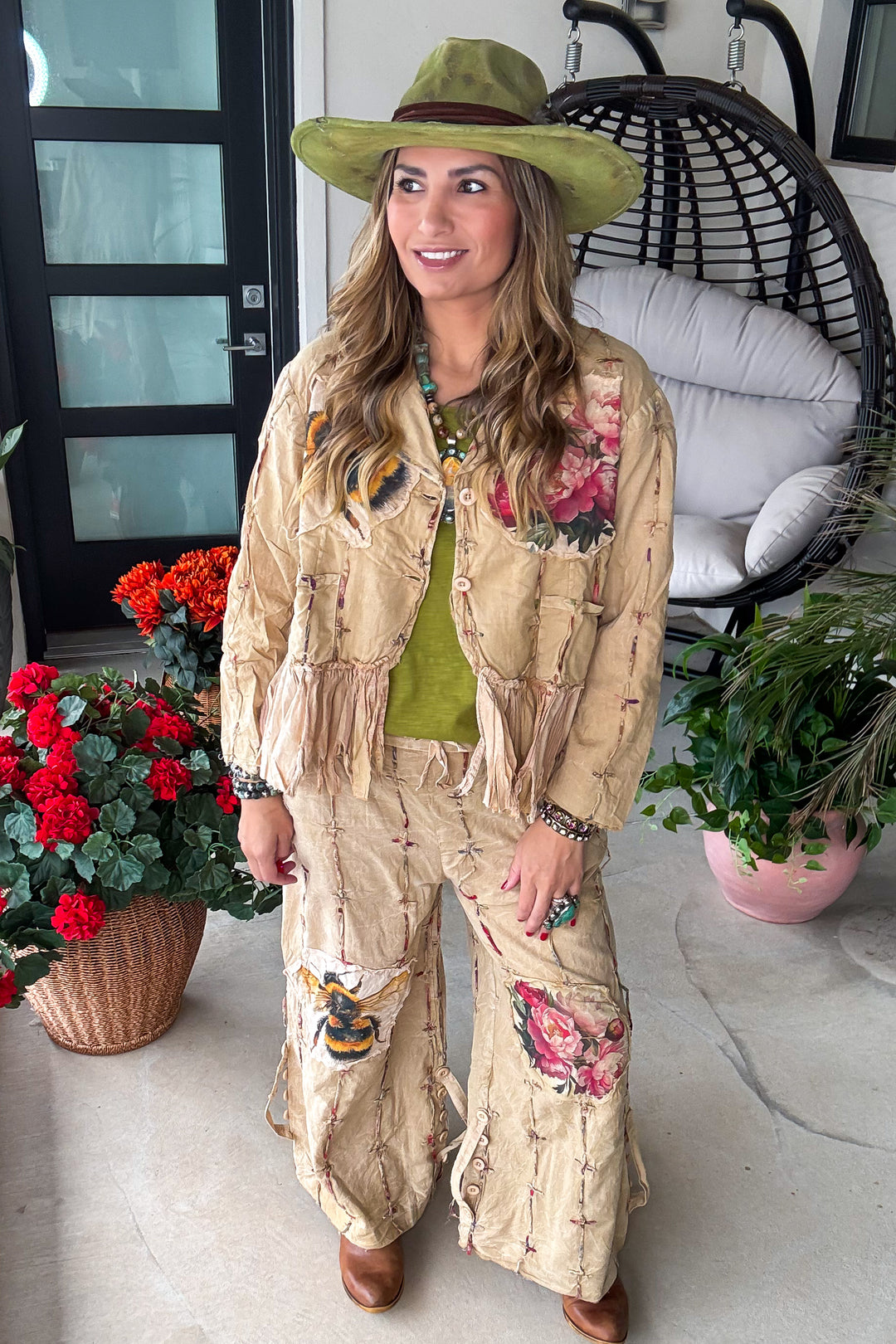 Bumble Bee Rose Jacket - 100% Cotton