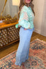 Ruffle Bottom Jeans - Lt. Denim