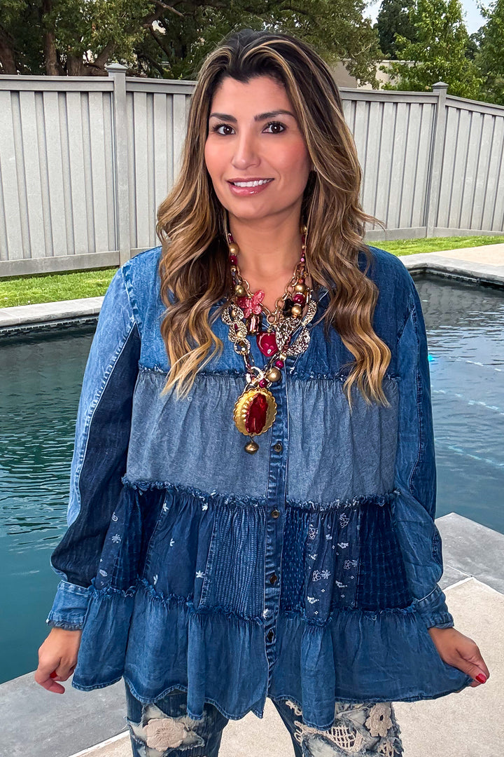 Carefree Afternoon Tunic - Denim