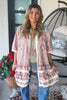 Lace And Daydreams Cardigan - 100% Cotton - Blue Gray