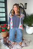 Ruffled Soul Elastic Waist Denim Pants - Denim