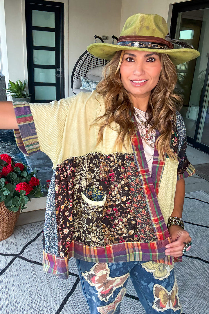 Boho Desert Shrug Kimono - Moss