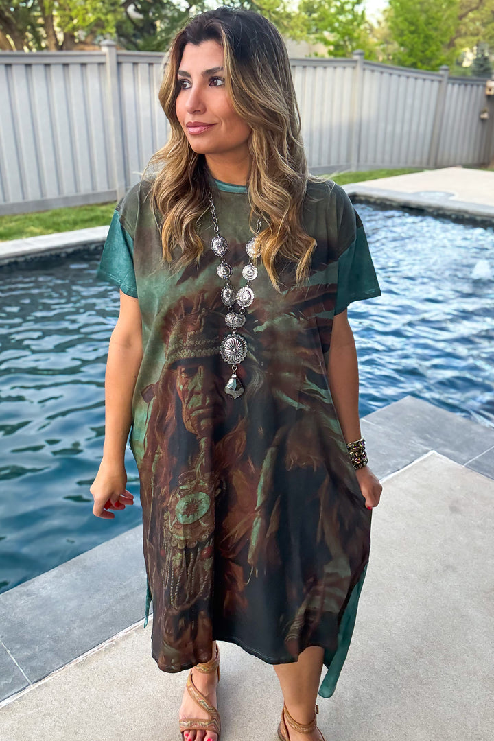 Spirit of the West Midi Dress - 100% Cotton