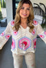 Sunbeam Soul Crochet Top - Cream/Pink - SALE