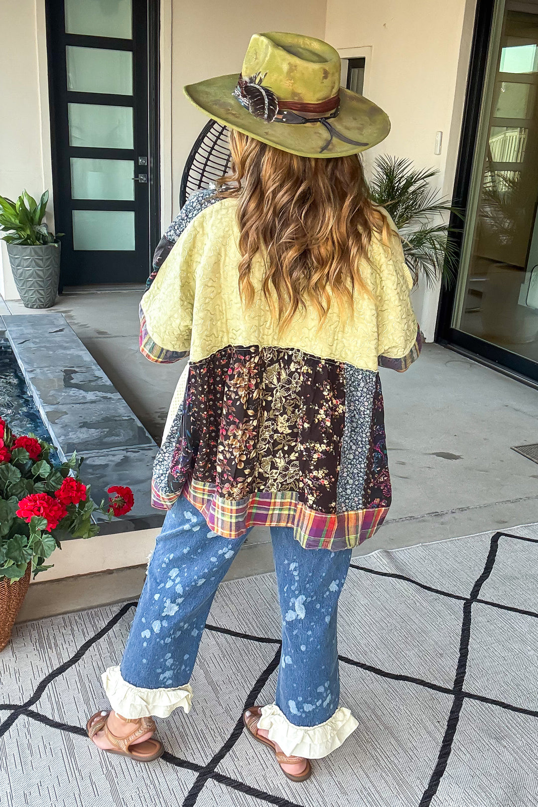 Boho Desert Shrug Kimono - Moss