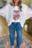 Gentle Confidence Crochet Cardigan - Rainbow