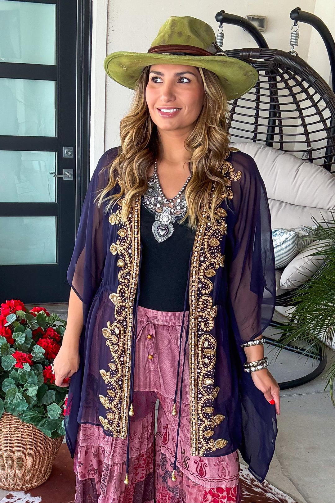 AHB EXCLUSIVE:  All That You Ever Dreamed Kimono - Navy -