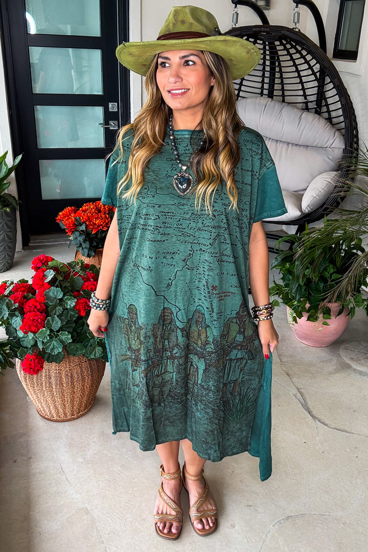 Spirit of the West Midi Dress - 100% Cotton