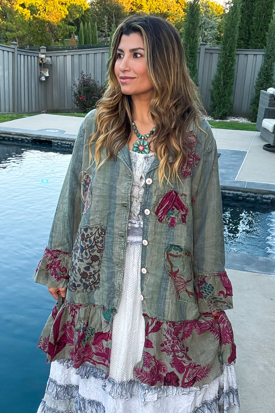 Pale Rosewood Duster - 100% Cotton