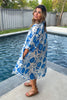 Orchard Coast Maxi Dress - 100% Cotton - Blue