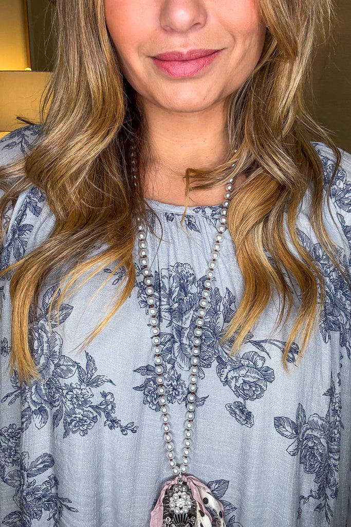 Your Love Awakens Me Oversized Tunic - Gray