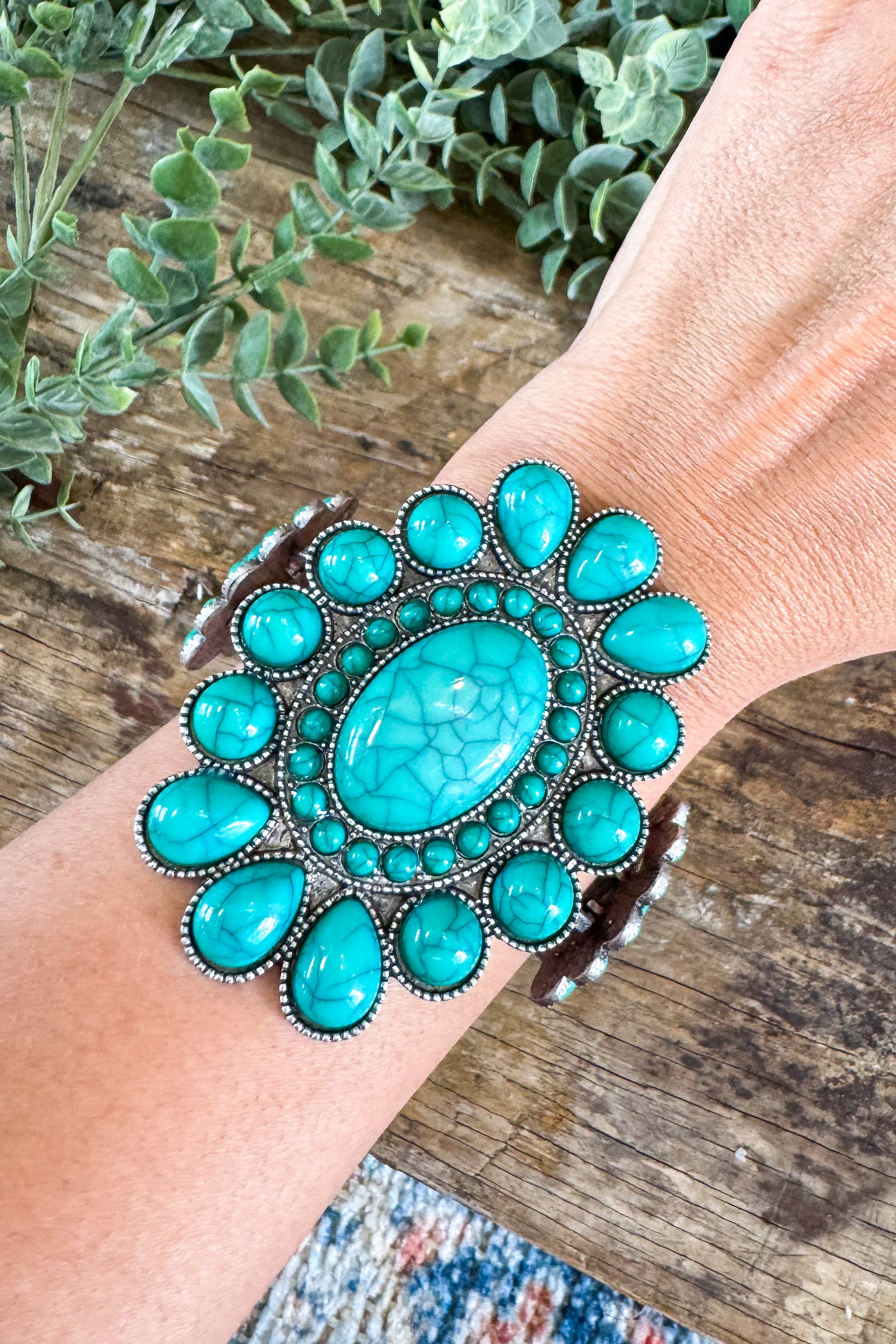 Santa Fe Sky Cuff - Turquoise – Angel Heart Boutique