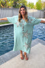 Starlit Meadow Maxi Dress - 100% Cotton - Sage