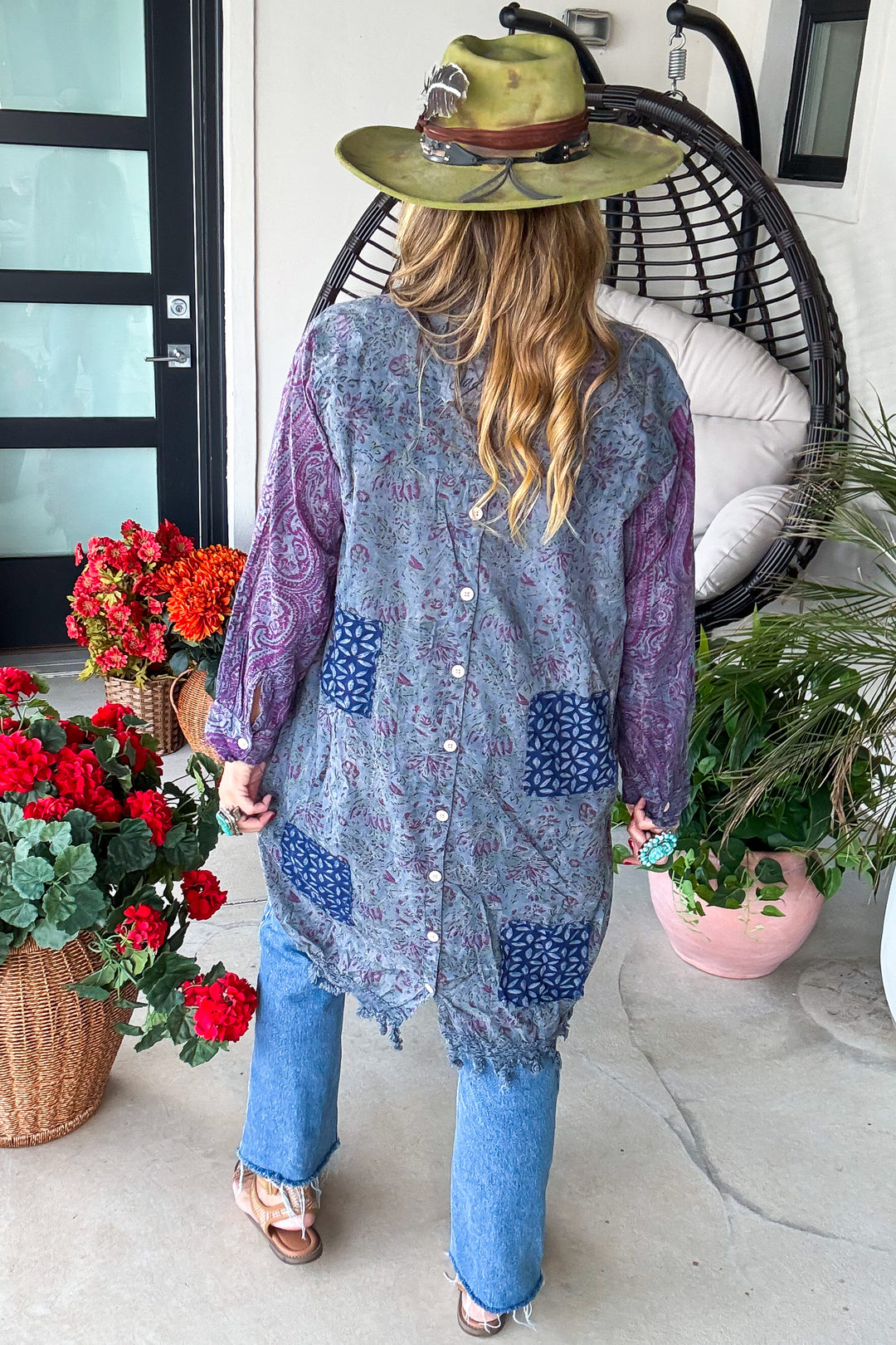 Moon Shade Tuxedo Jacket - 100% Cotton - Plum
