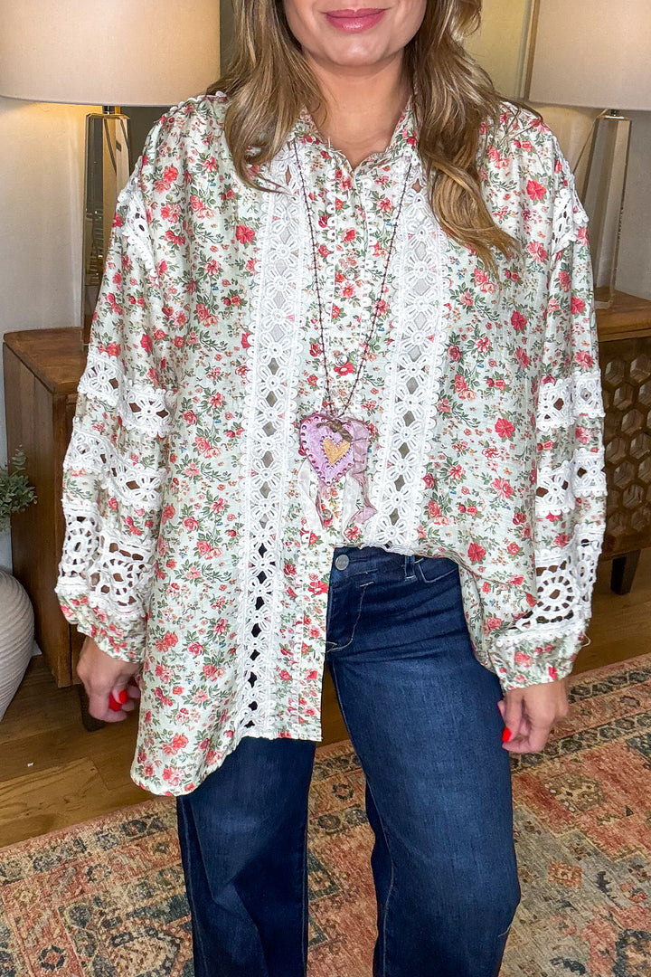 Comes Naturally OVERSIZED Top - Natural - SALE