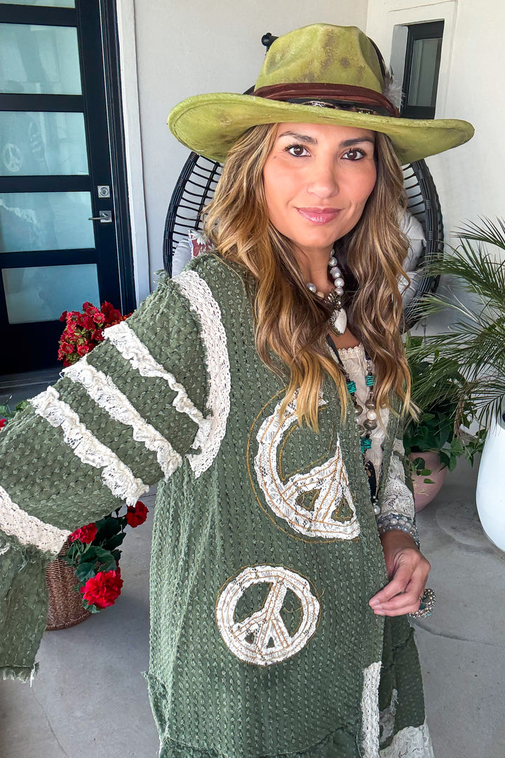 Selah Springs Duster - 100% Cotton - Olive