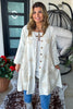 Relaxed Linen Button Up Cardigan - 100% Linen 