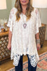 The Sweetest Hello Crochet Vest - Beige