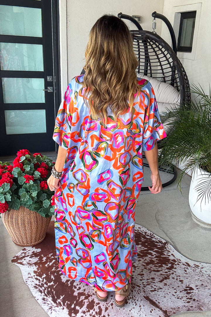 Satin Lavender Glow Button Down Dress - Lavender