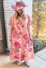 PRE ORDER: Flamingo Heirloom Pink Maxi Dress - 100% Cotton