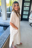 Impressively Attractive Oversized Dress - Made In Italy - 100% Linen