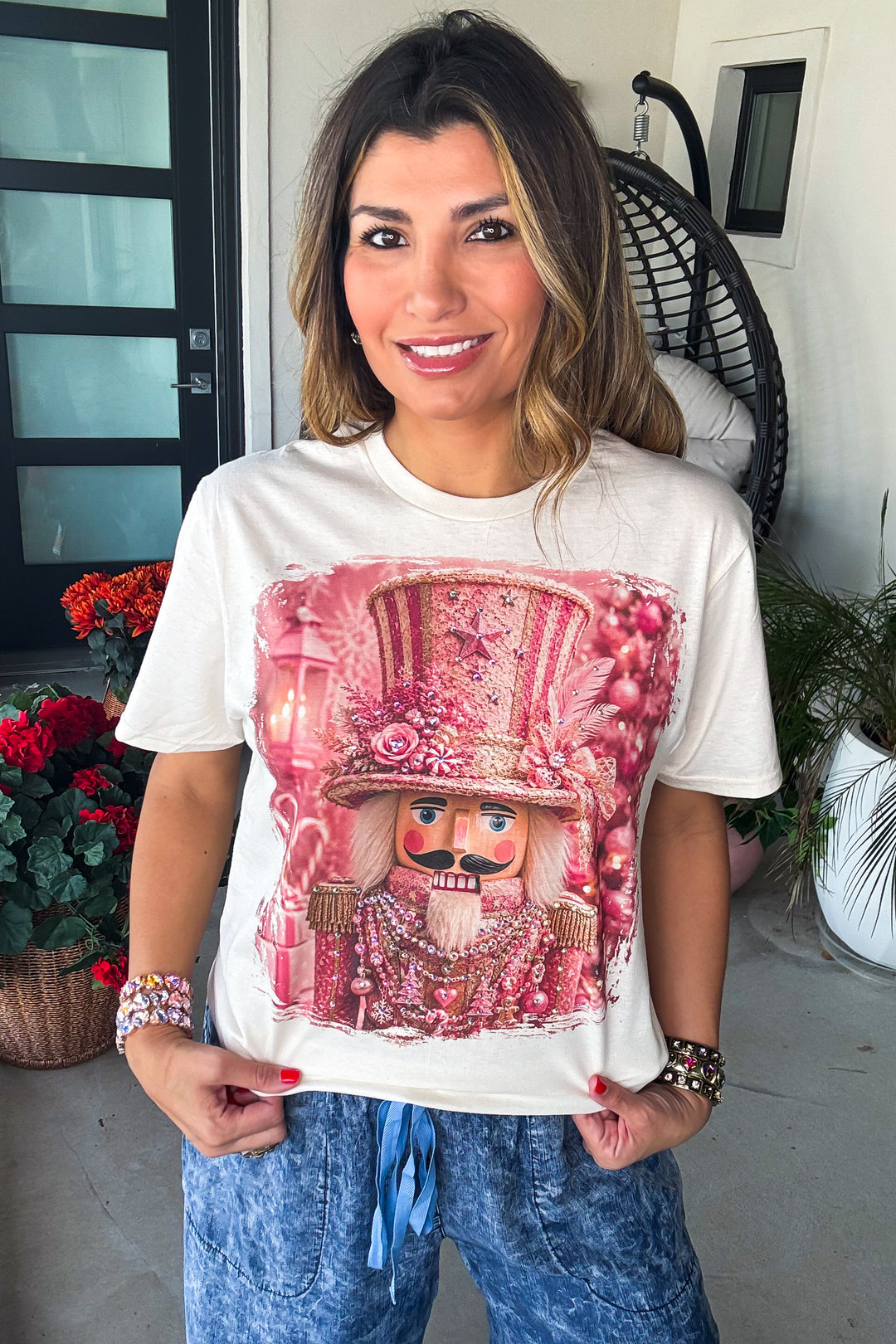 Sugar Plum Glam Nutcracker Tee - 100% Cotton