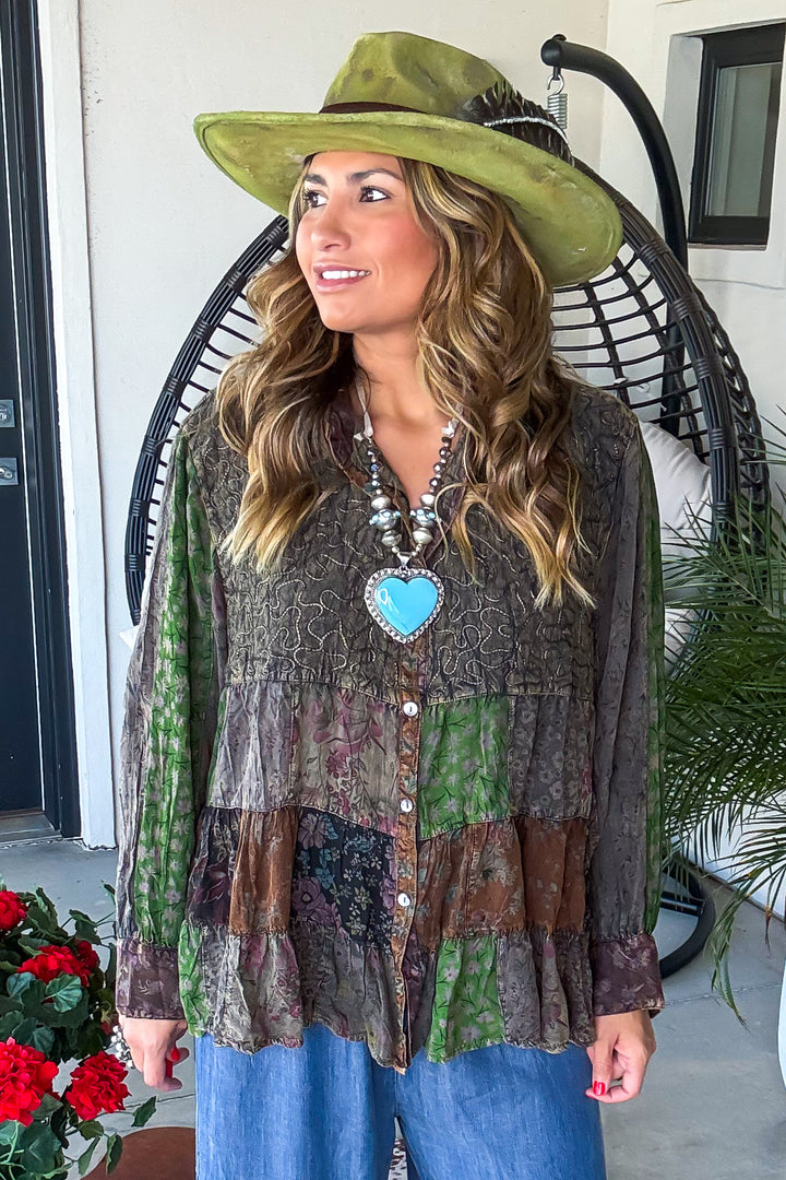 Blue Heart Artisan Necklace