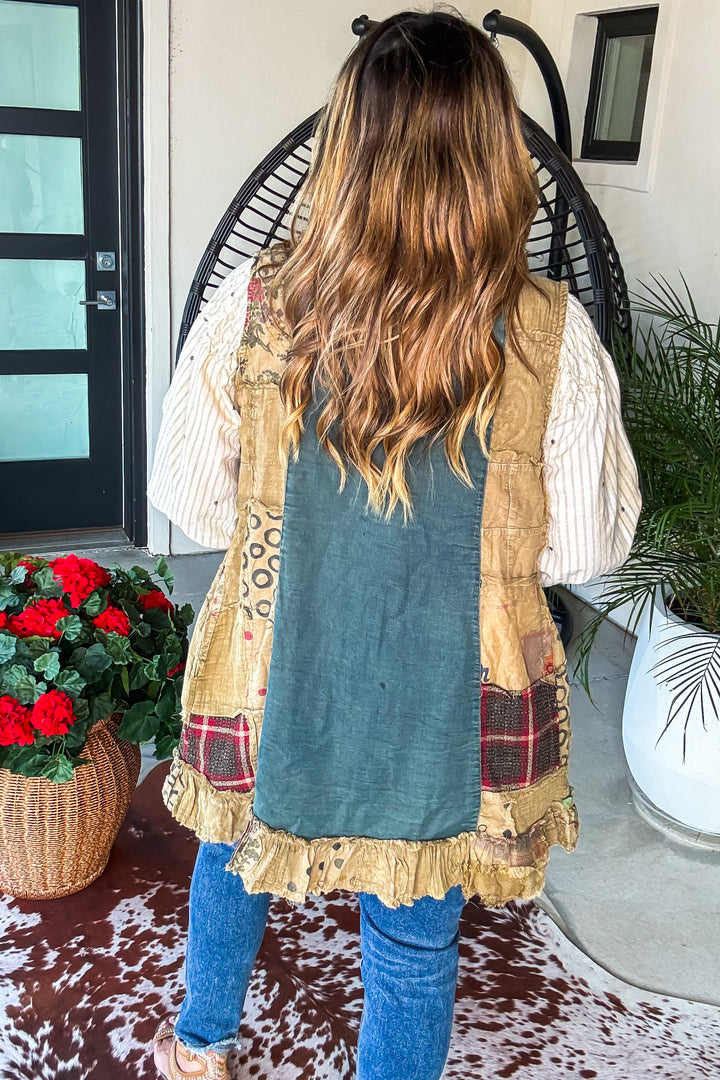 Rusticana Patchwork Vest - 100% Cotton