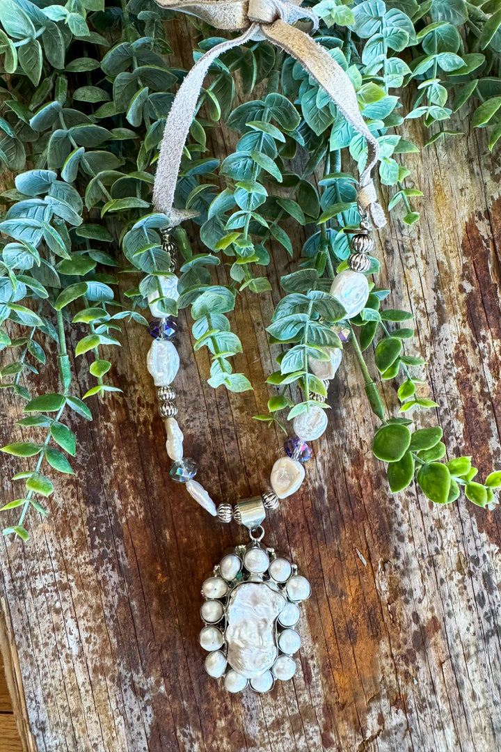 Handmade Freshwater Baroque Pearl Necklace- One of a Kind