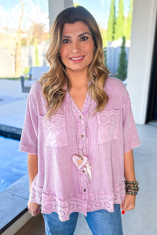 Precious Love Top - Rust