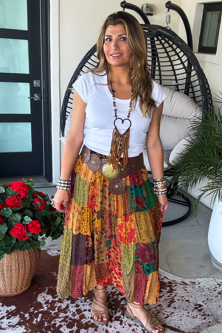 PRE ORDER: Dreaming Of Tomorrow Elastic Waist Maxi Skirt - Camel