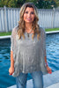 Luna Shine Silk Blend Top - Made In Italy