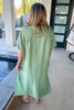Impressively Attractive Oversized Dress - Made In Italy - 100% Linen
