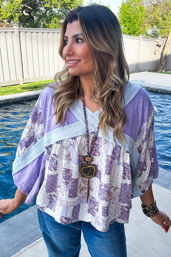 Crossroads Vineyard Top - 100% Cotton - Grape