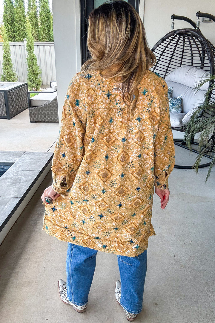 PRE ORDER: Golden Mesa Handmade Embroidered Tunic - 100% Cotton