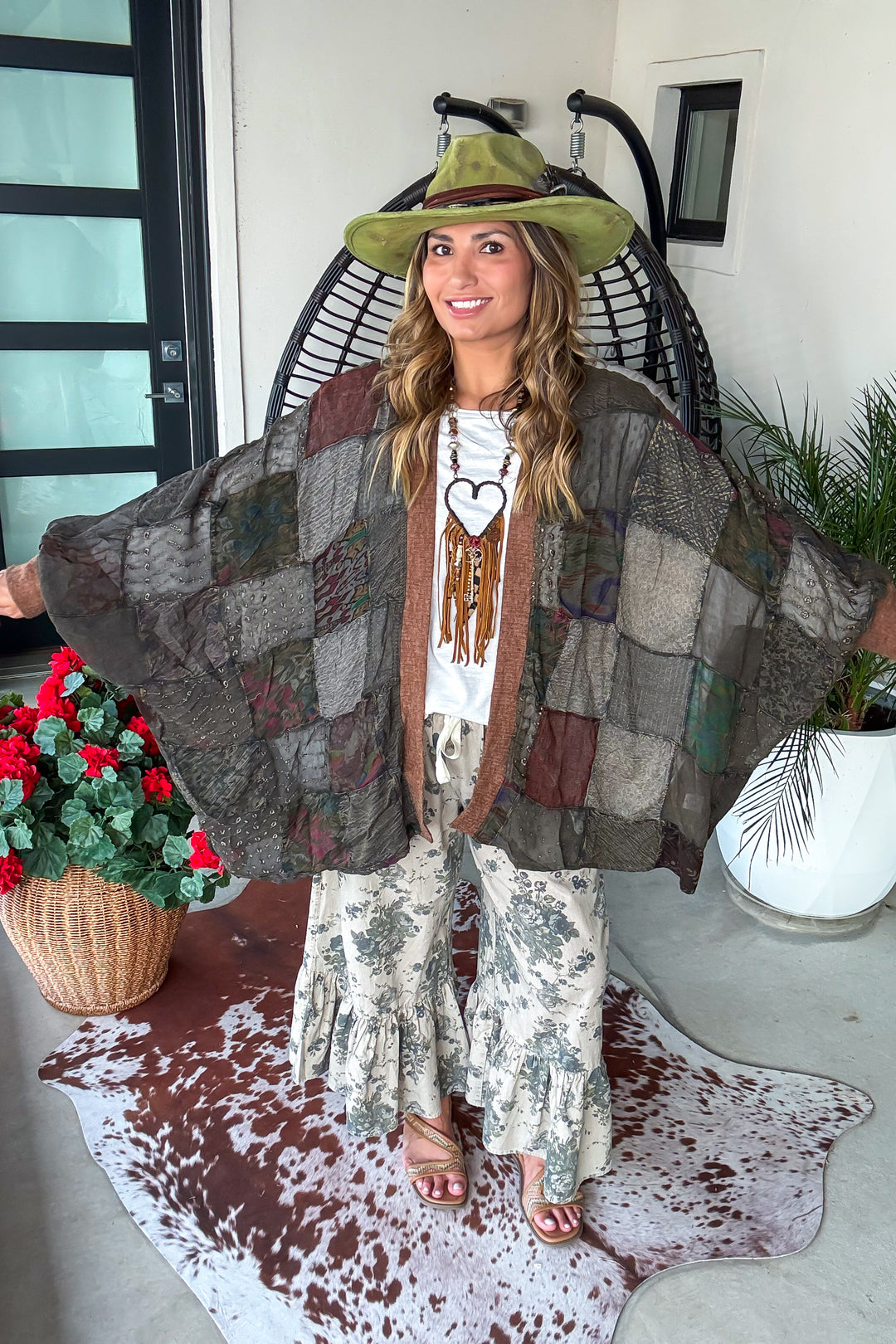 Fall in Love Kimono - Amber