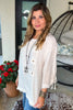 Best Intentions Button Top - 100% Linen- Made In Italy