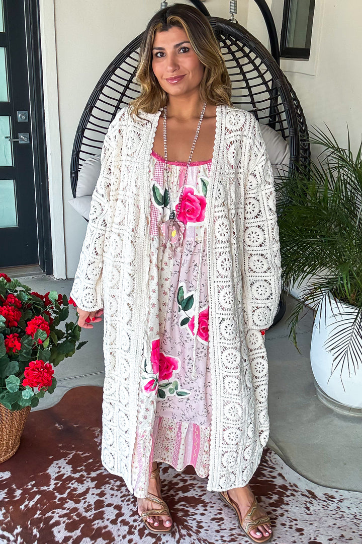 Woven Whisper Cardigan - Cream