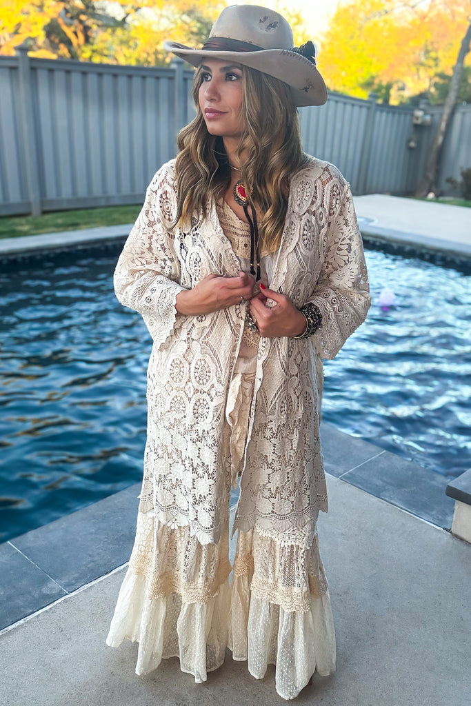 Heirloom Lace Pants - 100% Cotton - Natural
