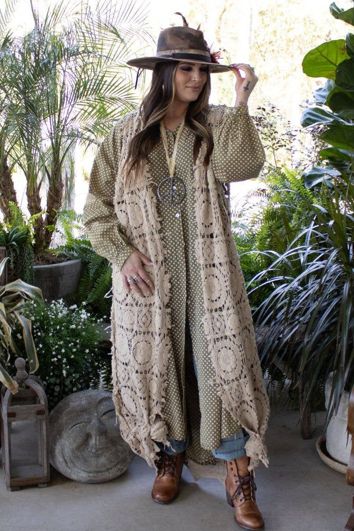 PRE ORDER:Soulful Feeling Vest Duster - 100% COTTON - MADE IN USA