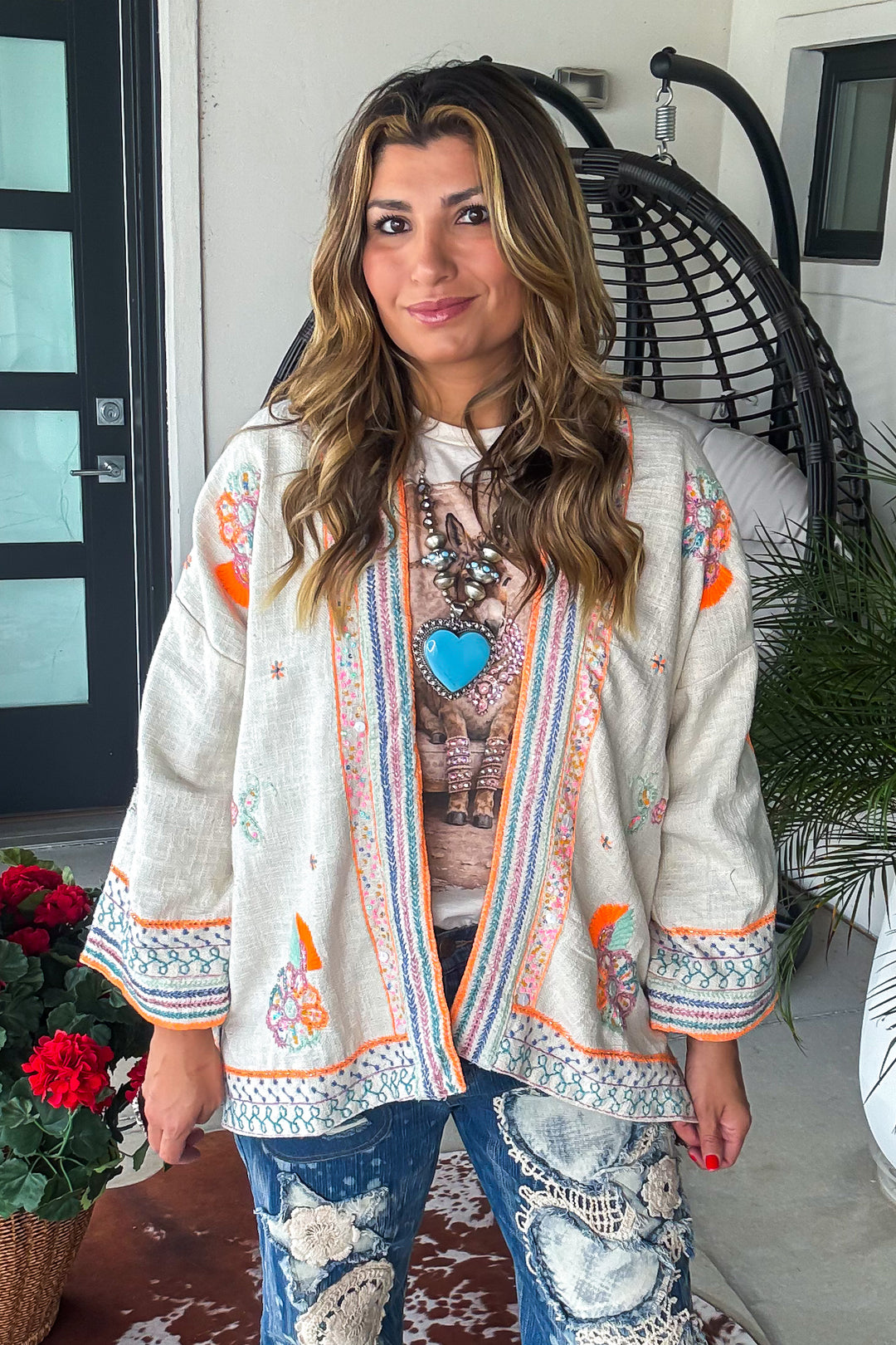 Stardust Reverie Jacket - 100% Cotton - Natural