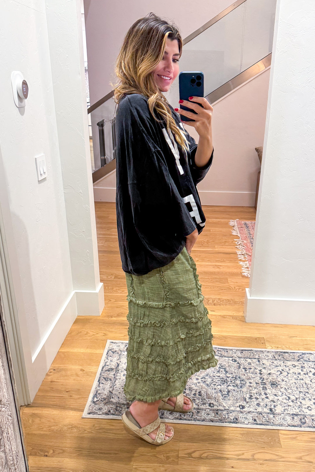 Dirty Hippie Oversized Top - 100% Cotton Black