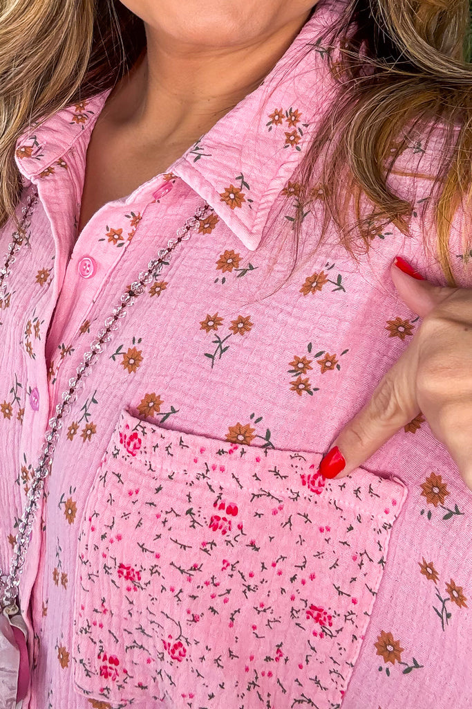 Daisy Dreams Tunic - Pink  - 100% Cotton