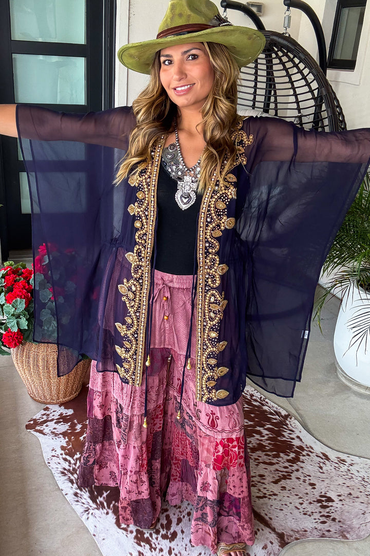 AHB EXCLUSIVE:  All That You Ever Dreamed Kimono - Navy -